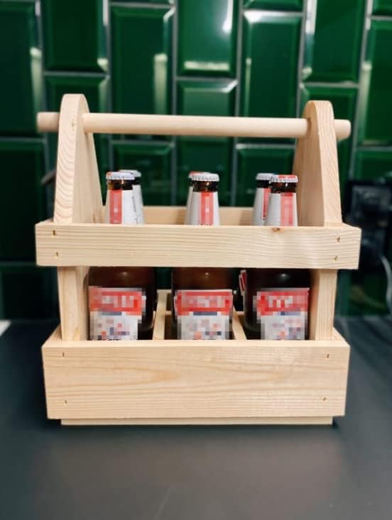 KOTARBAU Bierflaschenträger mit Flaschenöffner Bier-Sixpack-Träger Männerhandtasche Fussballabend Gr