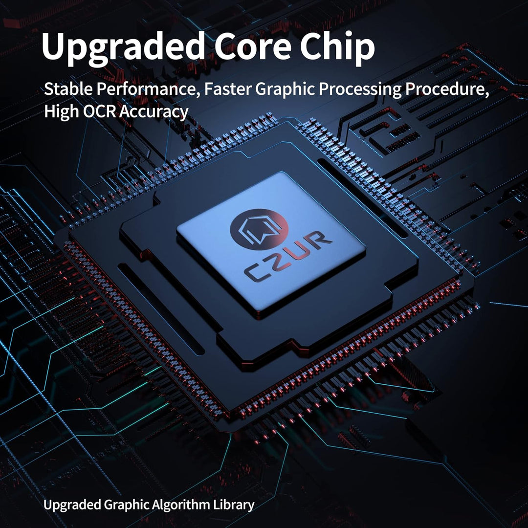 CZUR ET24 Pro Professioneller Buchscanner mit HDMI, 24MP Dokumentenscanner A3 Scanner mit Laser Verf
