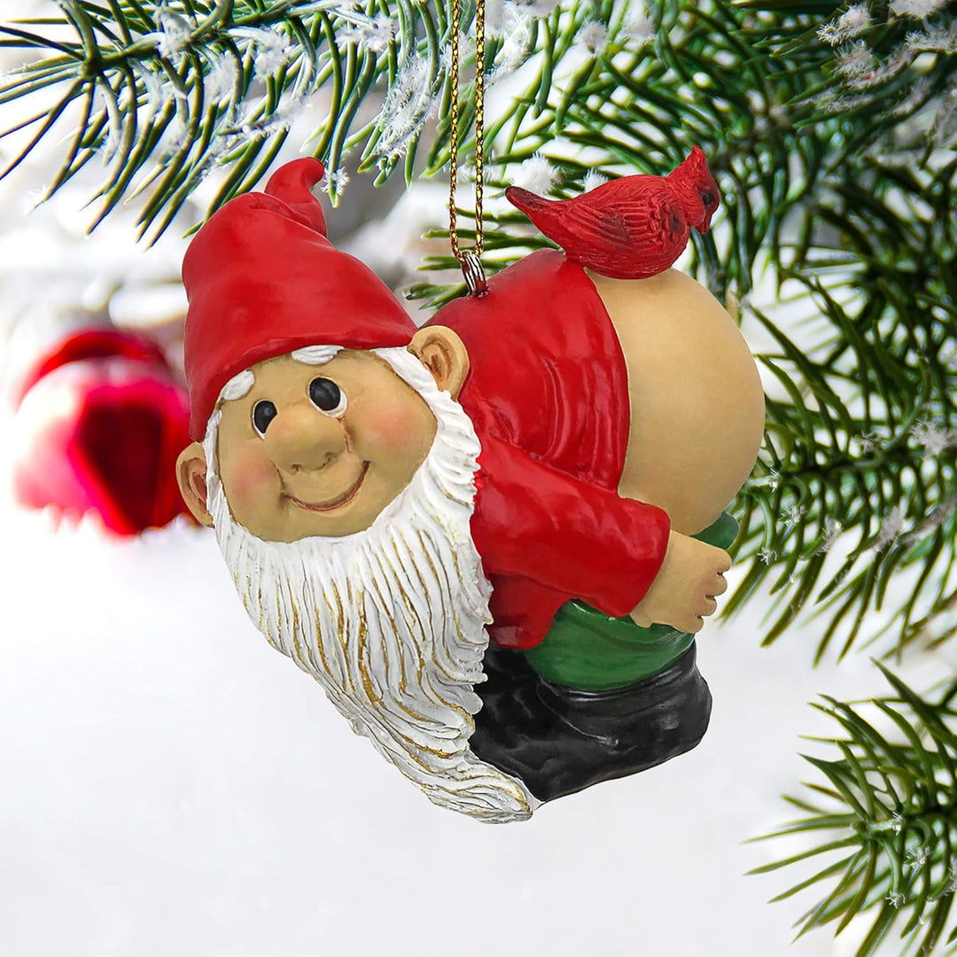 Weihnachtsverzierung - Gartenzwerge Figur - Loonie Moonie Gnome - Frech Mooning Zwerge Statuen, Loon