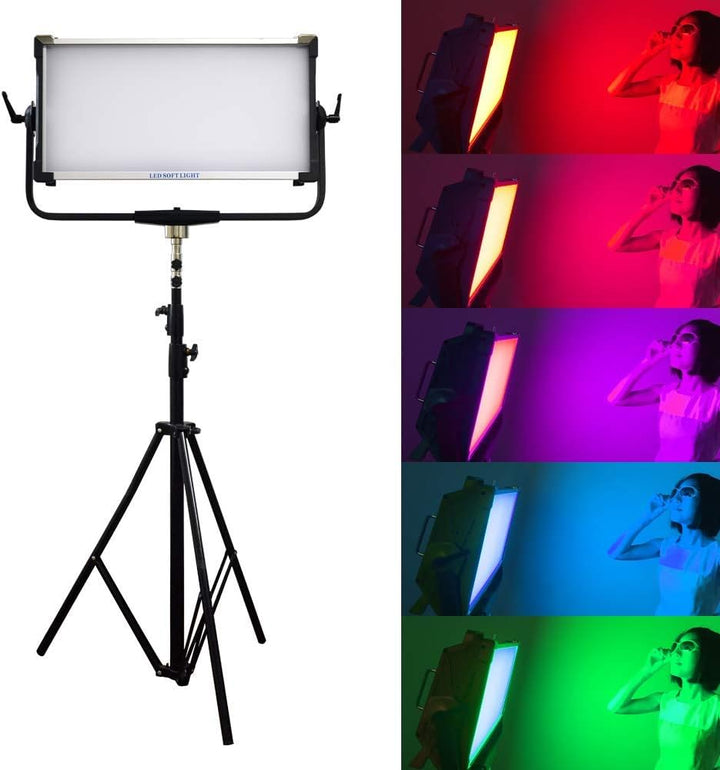 Yidoblo AI-3000C RGB LED Video Metall Panel Studio Dauerlicht Dimmbar 2800k-9990k 300w CRI 95 Fotola