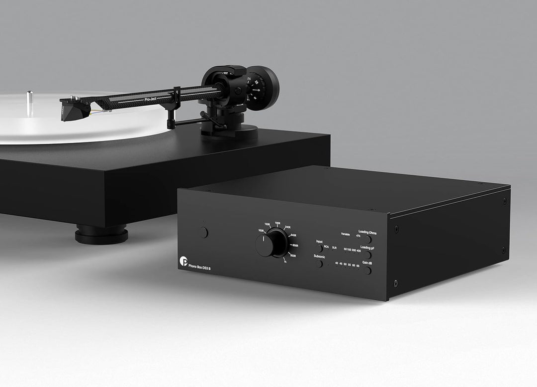 Pro-Ject Phono Box DS3 B, Symmetrische & diskrete Dual Mono Phonostufe, Schwarz