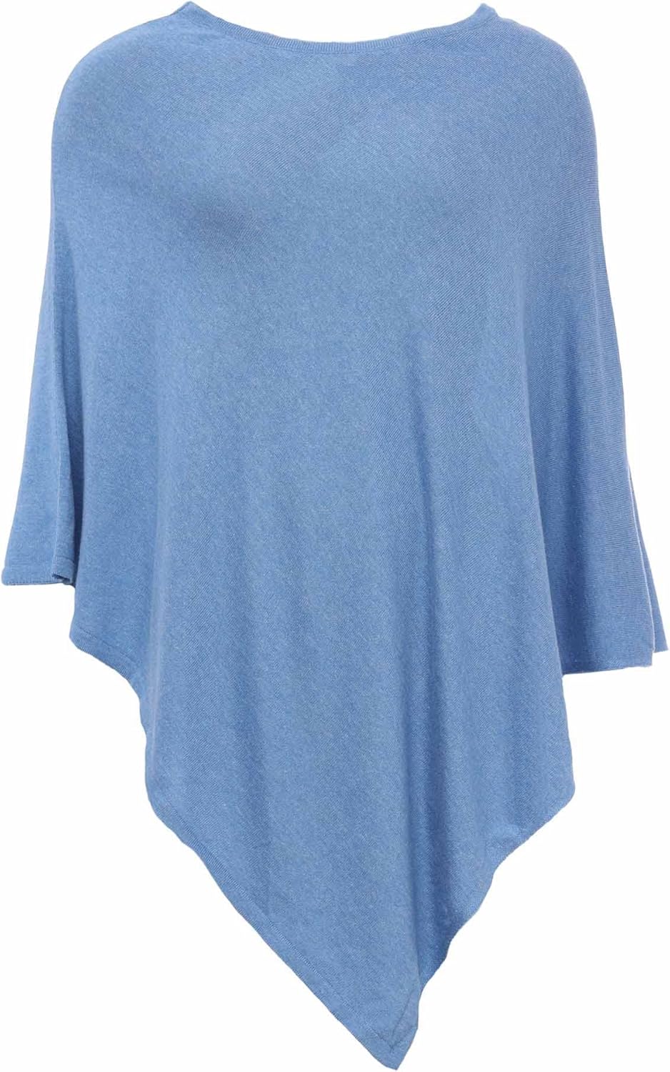 Zwillingsherz Poncho-Schal mit Baumwolle - Hochwertiges Cape für Damen - XXL Umhängetuch und Tunika