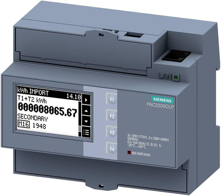 Siemens 7KM2200-2EA40-1JA1 Digitales Hutschienenmessgerät SENTRON Messgerät 7KM PAC2200, 3-phasig,