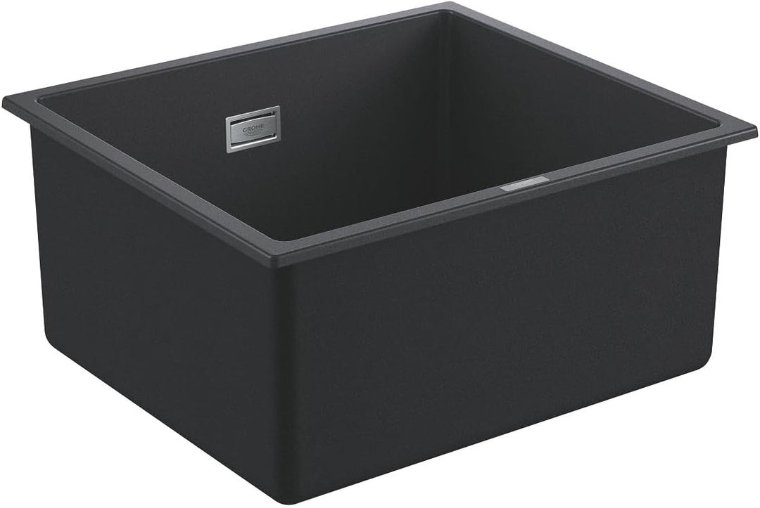 GROHE K700 Unterbau | Kompositspüle | granit schwarz | 31653AP0, 45.7 x 40.6 cm Grau (Granite Black)