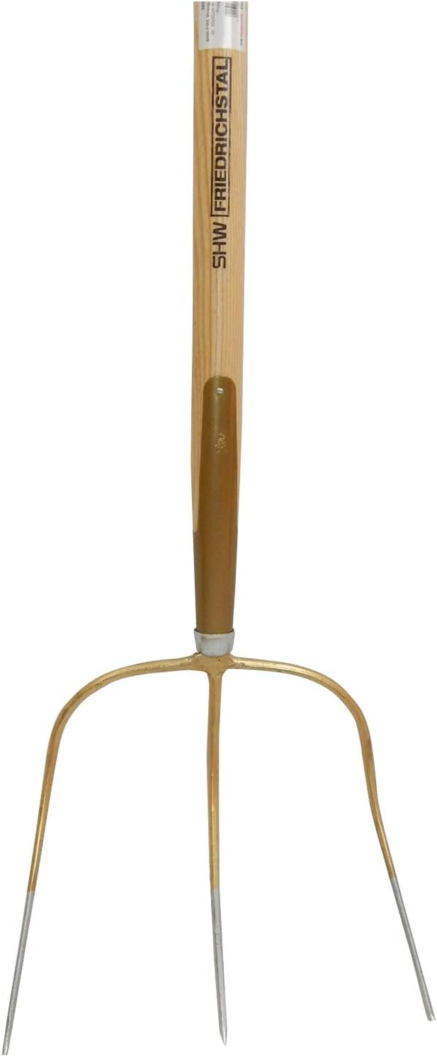 SHW-FIRE 59201 Streugabel 3 Zinken mit Schienenzwinge und Stiel