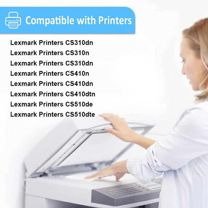 Kompatible Tonerkartusche CS310 CS410 CS510 Schwarz Hohe Kapazität4000 Seiten mit für Lexmark-Drucke