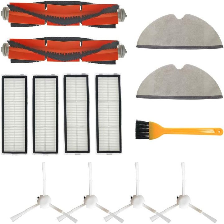 YanBan Ersatzset für Xiaomi Mijia 1C STYTJ01ZHM Dreame F9 Roboterstaubsauger Enthält 2 Hauptbürsten,