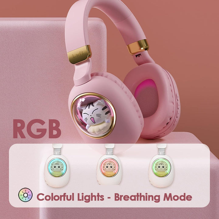 Bluetooth Kopfhörer Kinder Wired mit Mikrofon für Schule Wireless Jungen Mädchen Noise Cancelling au