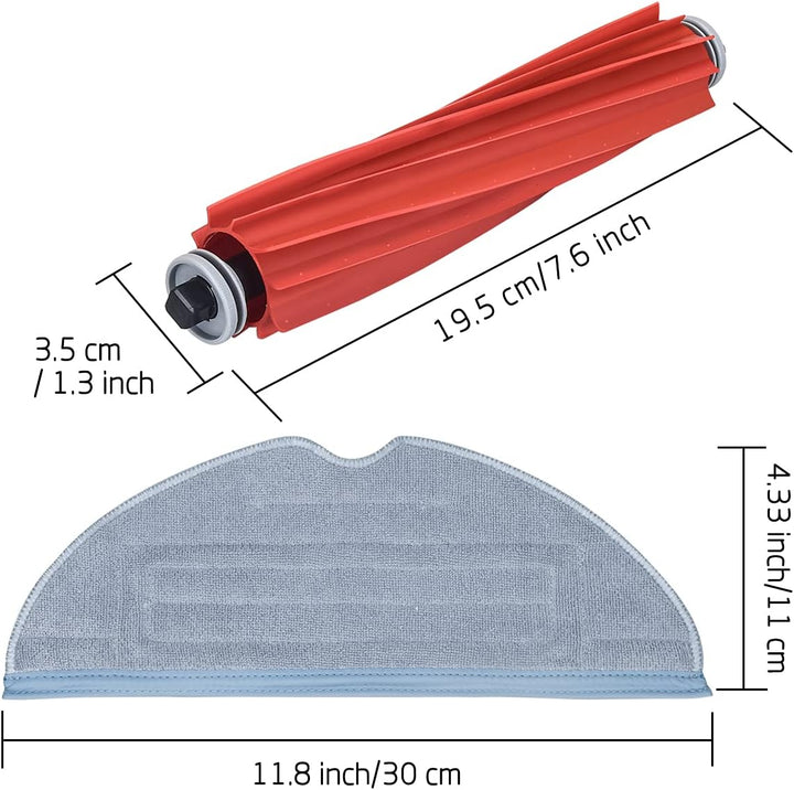 DrRobor Ersatz Zubehör für Roborock S7 S7 Plus S7+ S7 MaxV S7 MaxV Ultra T7s T7s Plus T7s + mit Wisc