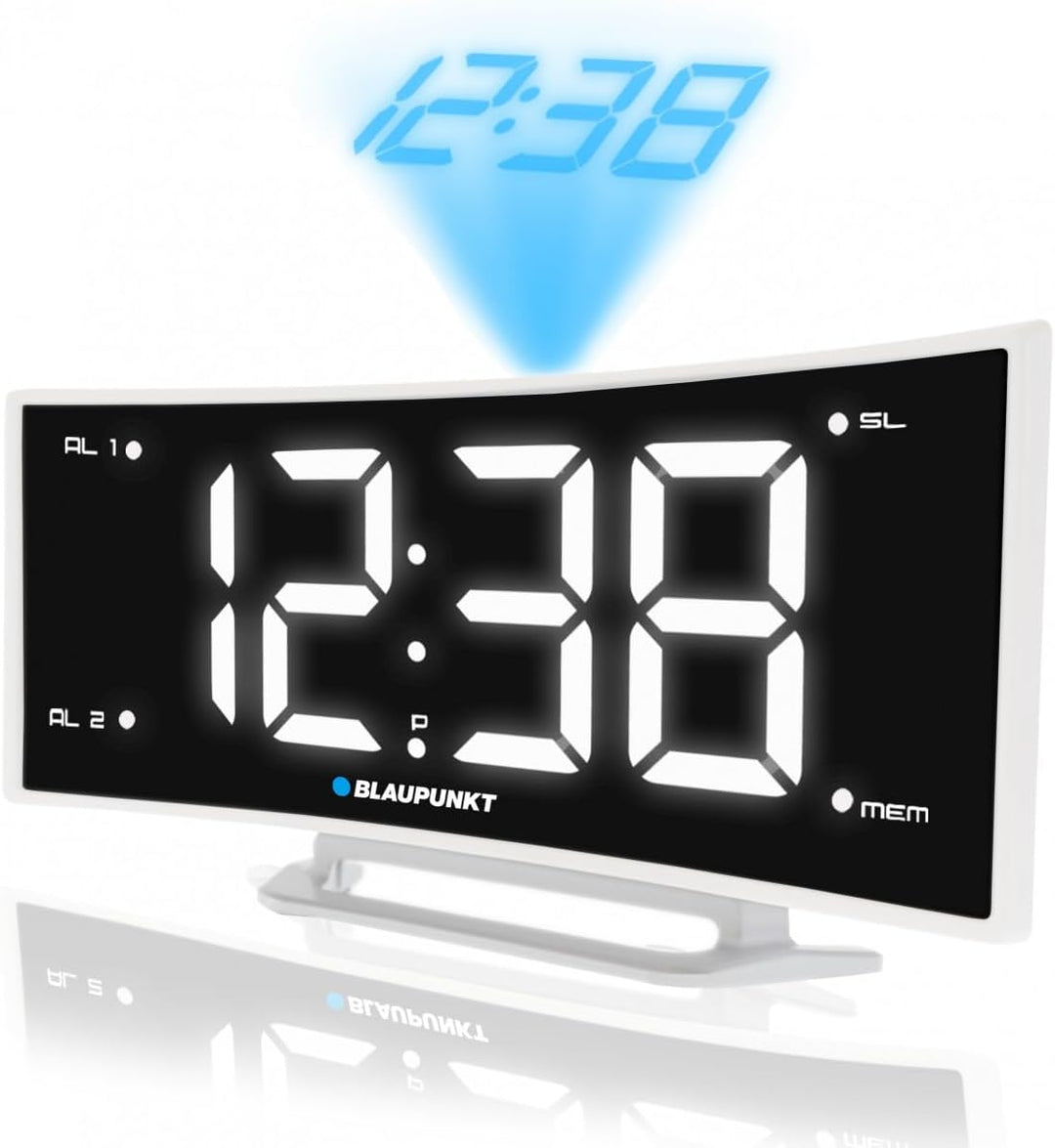Blaupunkt CRP7WH Radiogerät mit Projektor Uhrenradio LCD Radio Wecker
