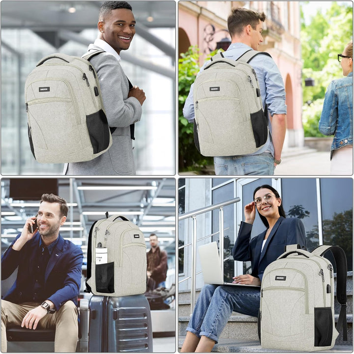 BIKROD Rucksack Herren und Damen, Schulrucksack Jungen Mädchen Teenager, 15.6 Zoll Laptop Arbeit Day