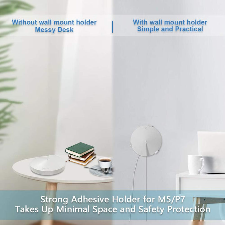 HOLACA Wandhalterung VHB Stick On für TP-Link Deco M5, TP-Link Deco P7 Whole Home Mesh WiFi System,