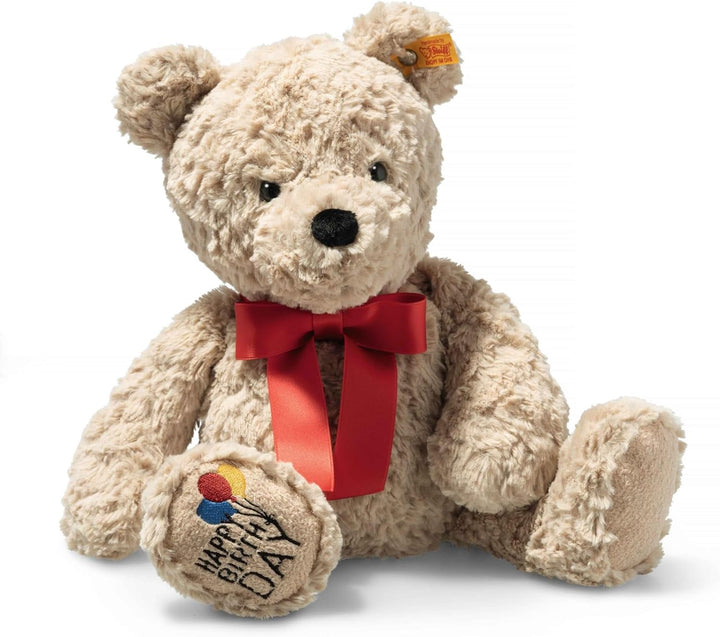 Steiff Kuscheltier Jimmy Teddybär – Happy Birthday, Süsses Stofftier, Jungen, Mädchen & Babys ab 0 M
