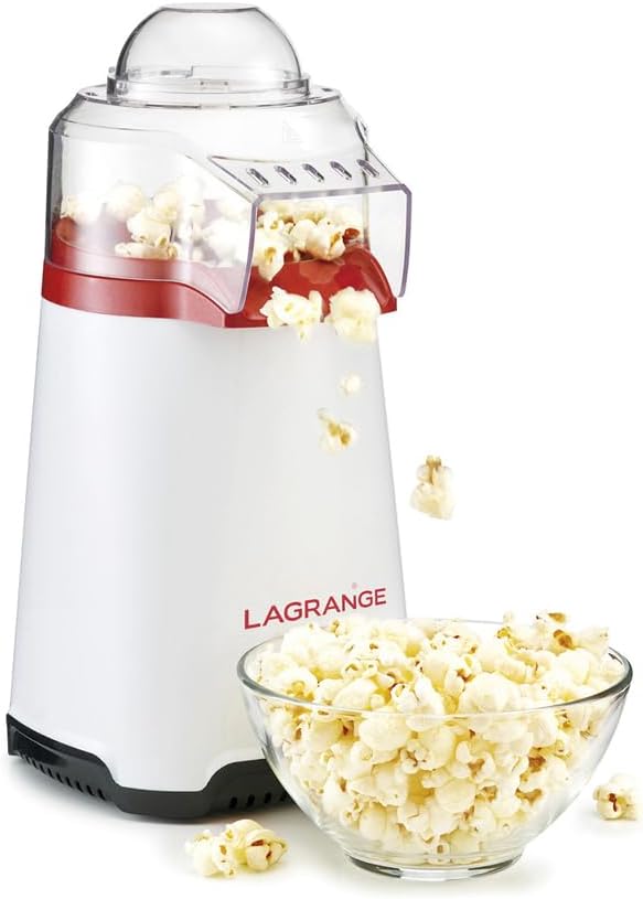 LAGRANGE 259003 popp' Y Popcorn-Gerät weiss/rot 1200 W