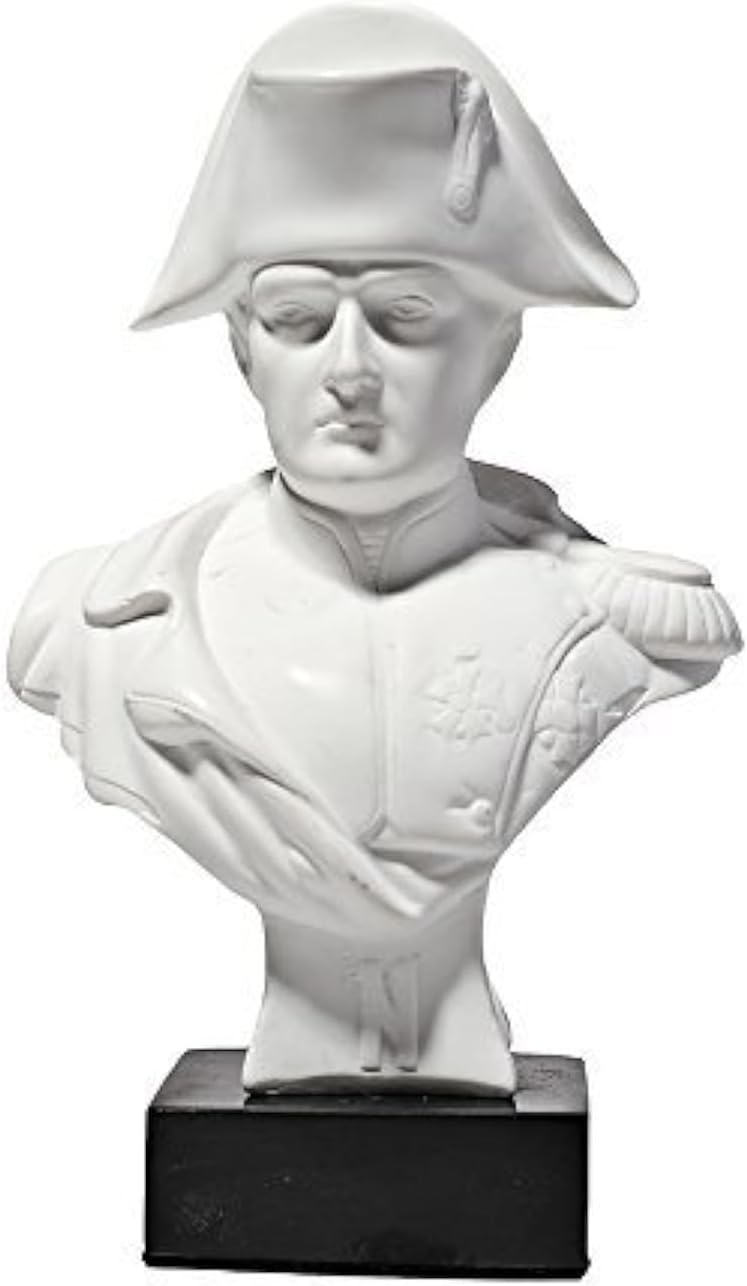 danila-souvenirs französischer Kaiser Napoleon Bonaparte marmor Büste Statue Skulptur 13 cm