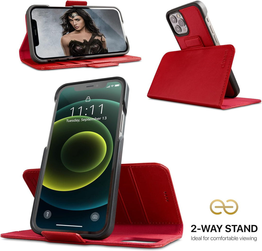 Dreem Fibonacci 2in1 Handyhülle Flipcase für iPhone 12 & 12 Pro | Magnetisches iPhone Case | TPU Etu