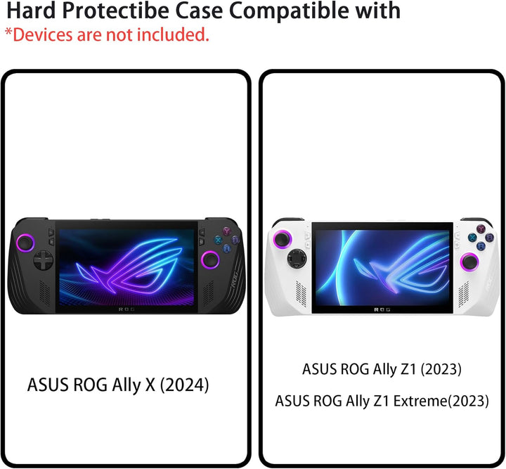 co2CREA Hart Schutzhülle Tasche für ASUS Rog Ally X 2024 RC72LA /Rog Ally Ryzen Z1 /Rog Ally AMD Ryz