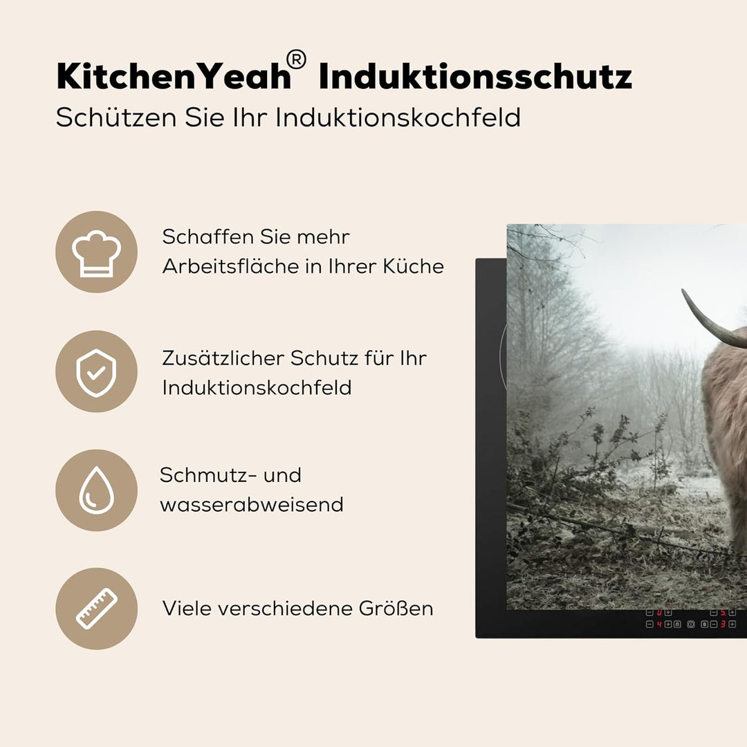 KitchenYeah© Herdabdeckplatte Einteilig Induktionsmatte Küche Abdeckung Ceranfeld Herd Abdeckplatte