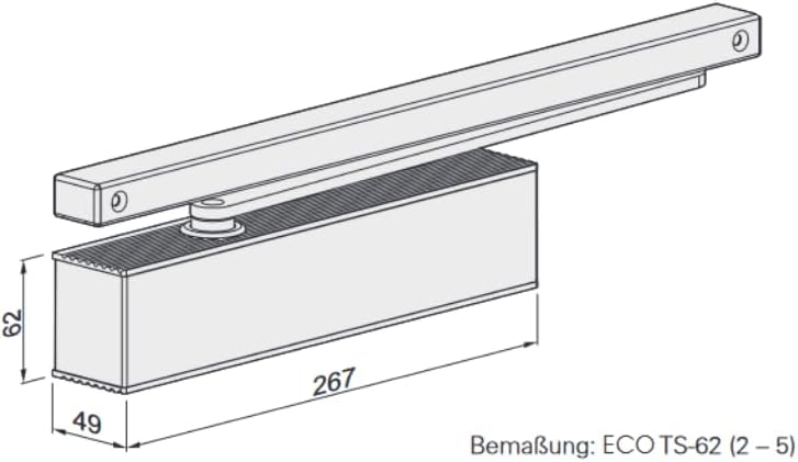 ECO-Schulte Der ECO Newton TS-62 B-SV Schliesskraft 2-5 nach EN ist ein hochwertiger Türschliesser O