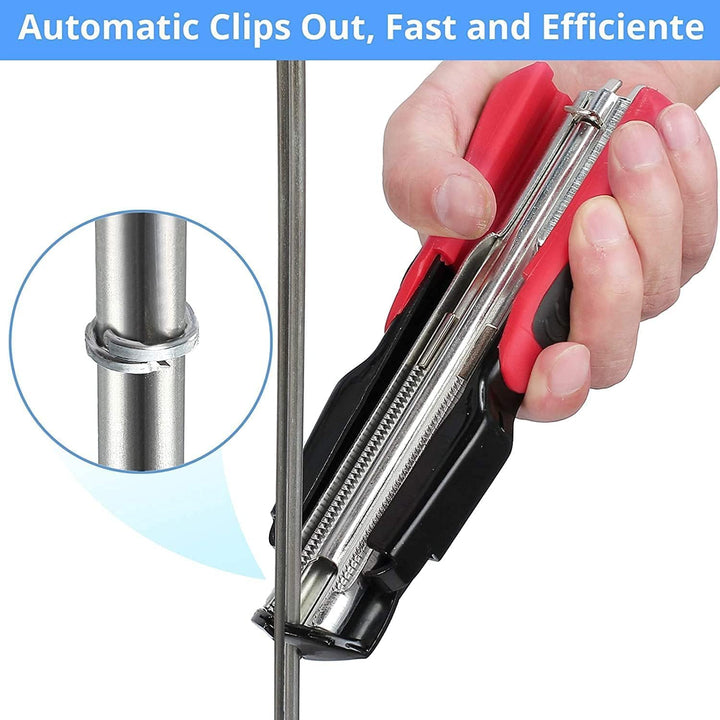 2500 Stück Metall Spikes für Schweineringe, 8mm C Klammern, M Spike Set für Tiergehege Schweineringe