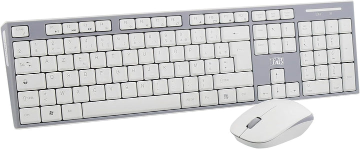 T'nB Ensemble Clavier - Souris sans fil Classy (Gris/Blanc)