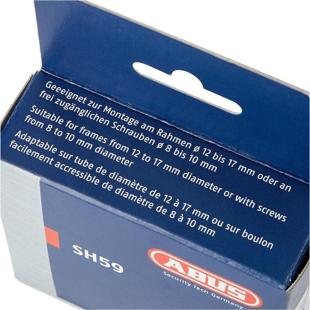 ABUS Halter SH 59 - Schlosshalterung für den Transport des Bügelschlosses Granit Extreme 59, Schwarz