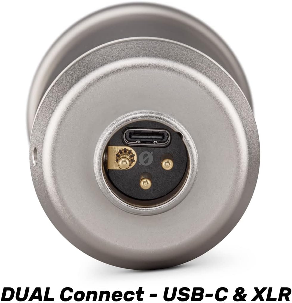 Rode NT1 5th Generation XLR USB Studio-Mikrofon Silver + keepdrum MSA033 Halterung Mit Mikrofonhalte