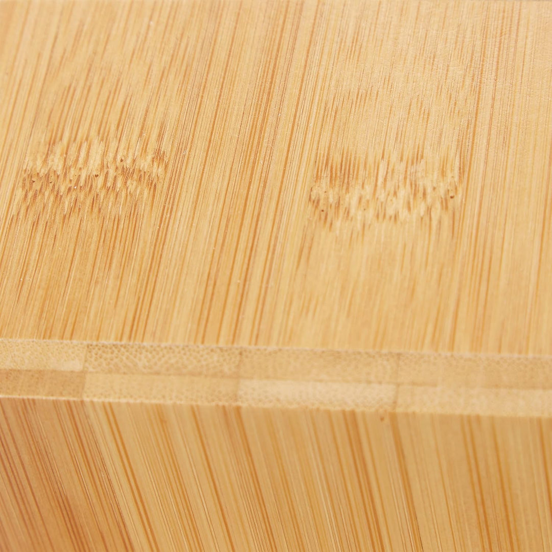 Relaxdays Gewürzregal Bambus, mit 18 Gewürzgläsern, stehend, HBT: 19 x 42 x 10,5 cm, Gewürzständer f