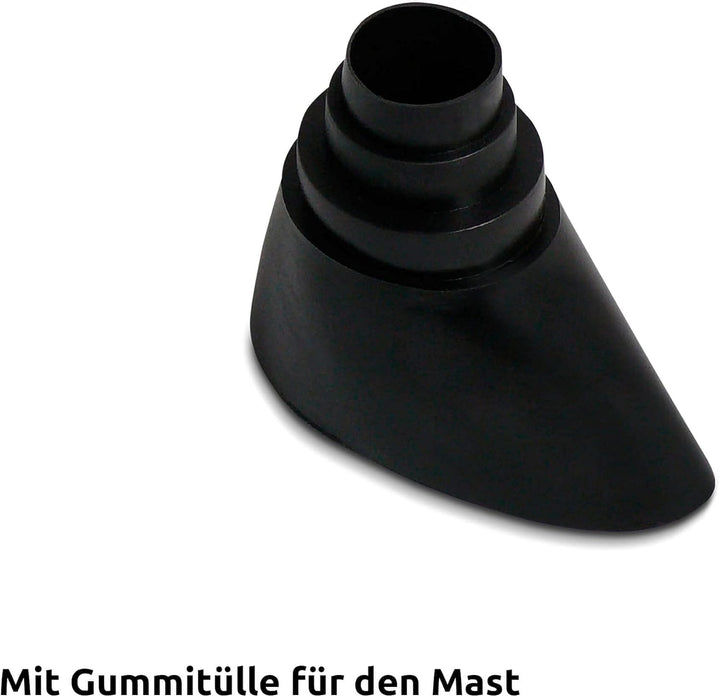 TechniSat Alu Dachziegel Set (mit Gummitülle zur wasserdichten Mast- und Kabeldurchführung 450 x 500