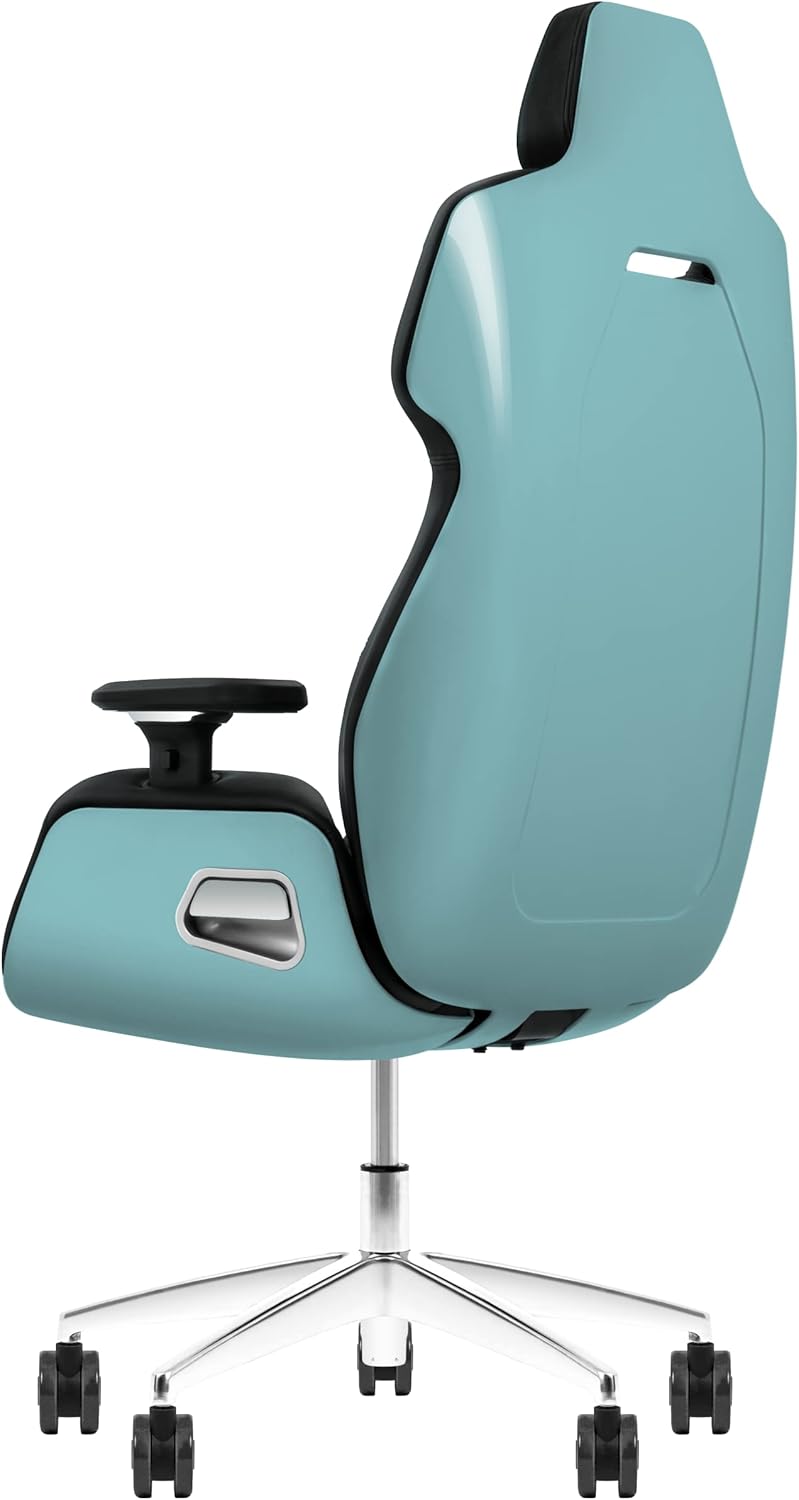 Thermaltake Argent Gaming-Stuhl, Leather, Torquoise, One Size