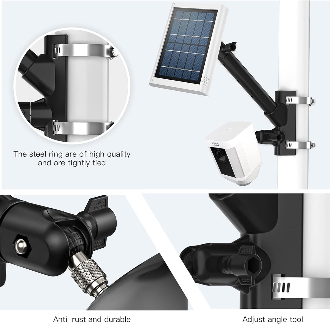2-in-1 Universal Wasserleitung Stahlrohr Festbügel für Spotlight Kamera Plus, Spotlight Kamera Pro,