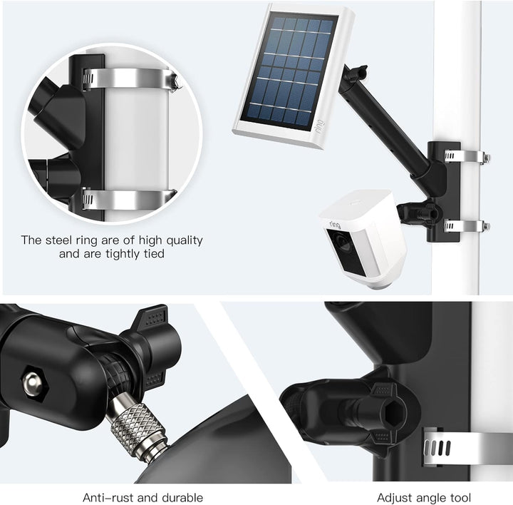 2-in-1 Universal Wasserleitung Stahlrohr Festbügel für Spotlight Kamera Plus, Spotlight Kamera Pro,