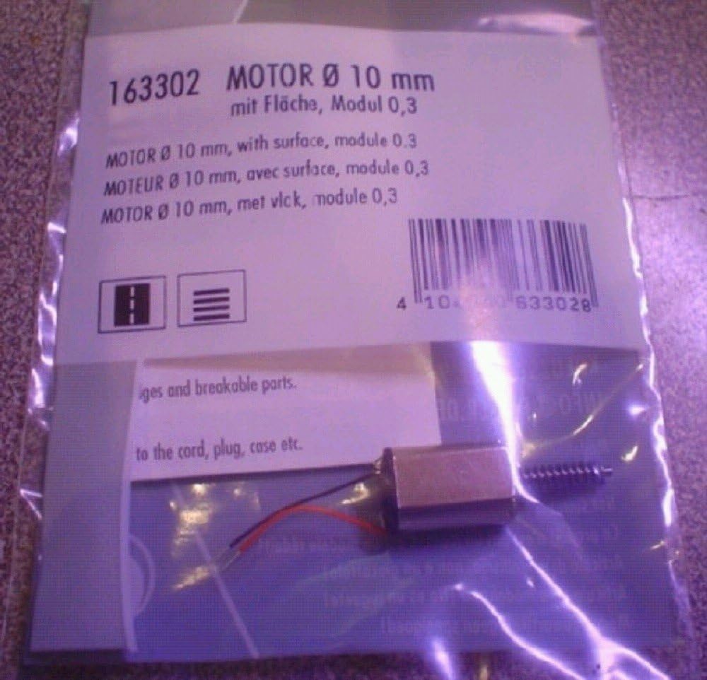 Faller 163302 Motor, Ø 10 mm mit Fläche, Modul 0,3 Modellbausatz, Zubehör, Mehrfarbig