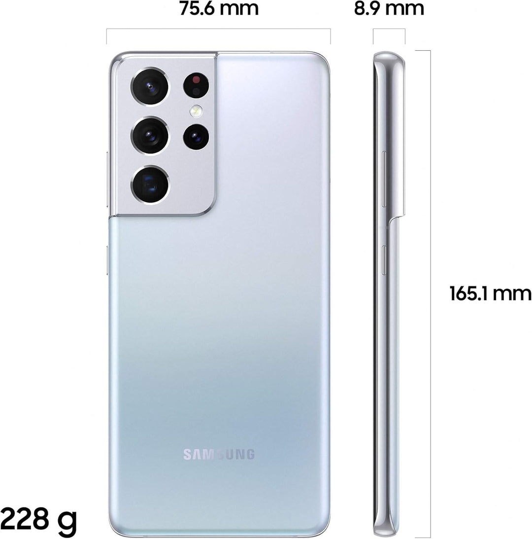 Samsung GALAXY S21 Ultra 5G Smartphone 512GB phantom silver Android 11.0 G998B 512GB Silver, 512GB S