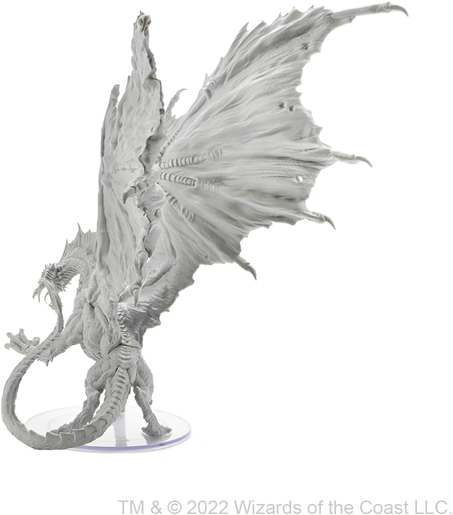 Adult Black Dragon: D&D Nolzur's Marvelous Unpainted Miniatures, Kunststoff