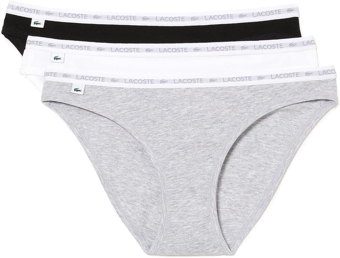 Lacoste Damen Slip L Noir/Blanc-argent Chine, L Noir/Blanc-argent Chine