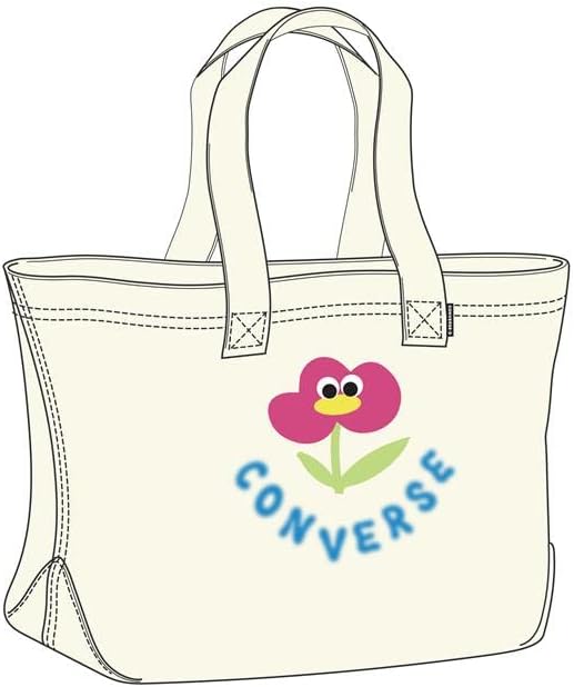 CONVERSE 10024957-A01 Seasonal Graphic Tote Bag Unisex Weiss
