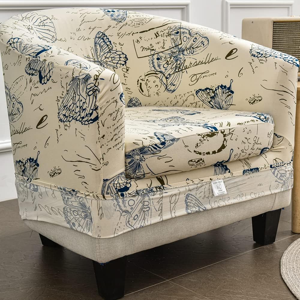 CHNSHOME Sesselbezug cocktailsessel sesselhusse tullsta sesselbezug Clubsessel Sesselüberwurf 2 Stüc