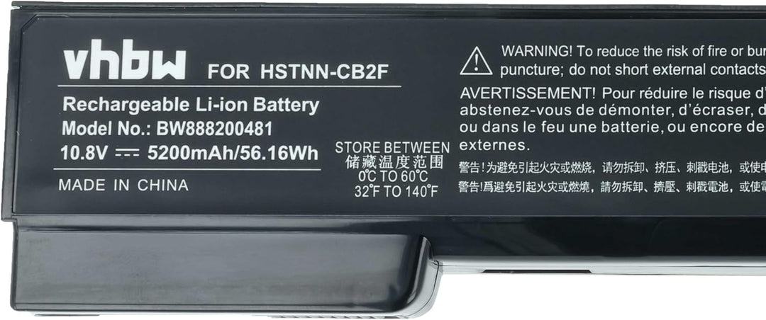 vhbw Akku Ersatz für HP 628369-421, 628664-001, 628666-001, 628668-001, 628369-321 für Notebook (520