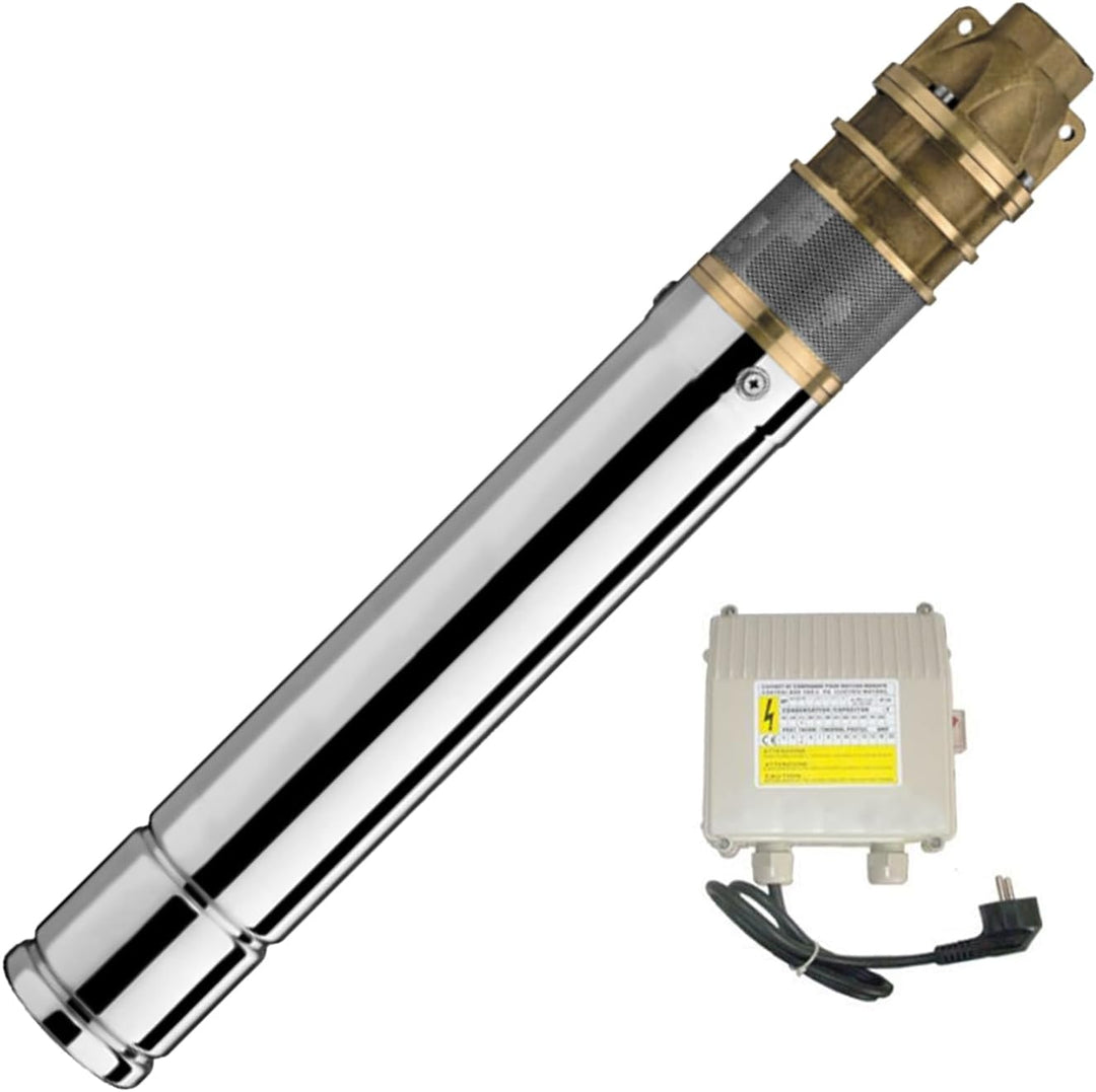 BRUNNENPUMPE TIEFBRUNNENPUMPE 3" 750Watt SANDVERTRÄGLICHE TAUCHPUMPE IMPELLERPUMPE TAUCHDRUCKPUMPE P