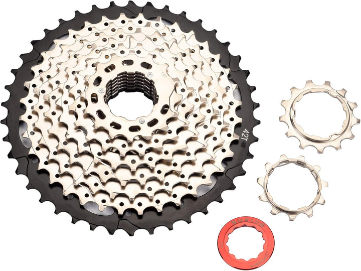 BESNIN Kassette für Mountainbike 9 Fach 11-32T/11-36T/11-40T/11-42TKassette 9 Fach Fahrrad-freilauf