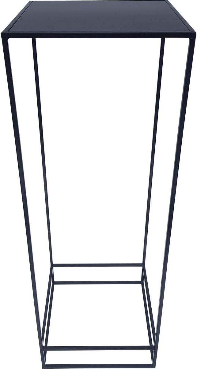 KUHEIGA Beistelltisch Metall schwarz, Pflanzentisch Blumentisch Metall, Deko-Tische gross, gross
