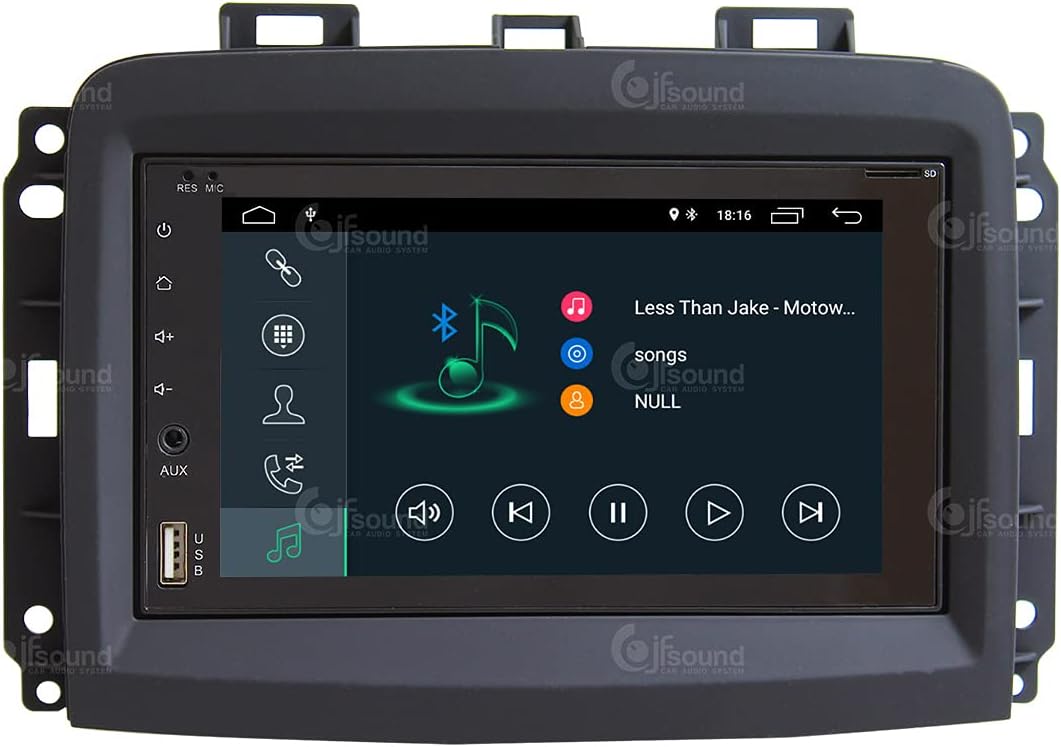 Costum fit Autoradio für FIAT 500L New Android GPS Bluetooth WiFi Dab USB Full HD Touchscreen Displa