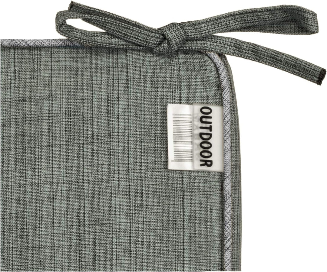 Brandsseller Outdoor Garten Sitzkissen Auflagen Kissen mit Paspel - Leinenoptik Uni - Schmutz- und W