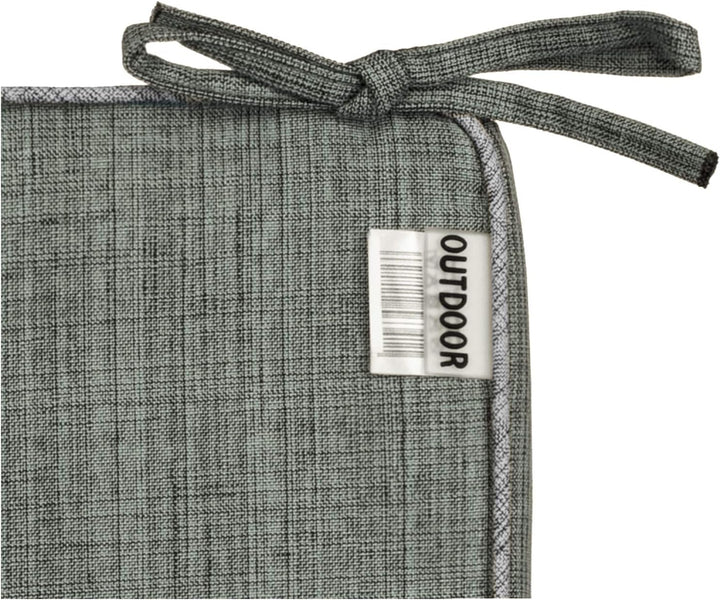 Brandsseller Outdoor Garten Sitzkissen Auflagen Kissen mit Paspel - Leinenoptik Uni - Schmutz- und W