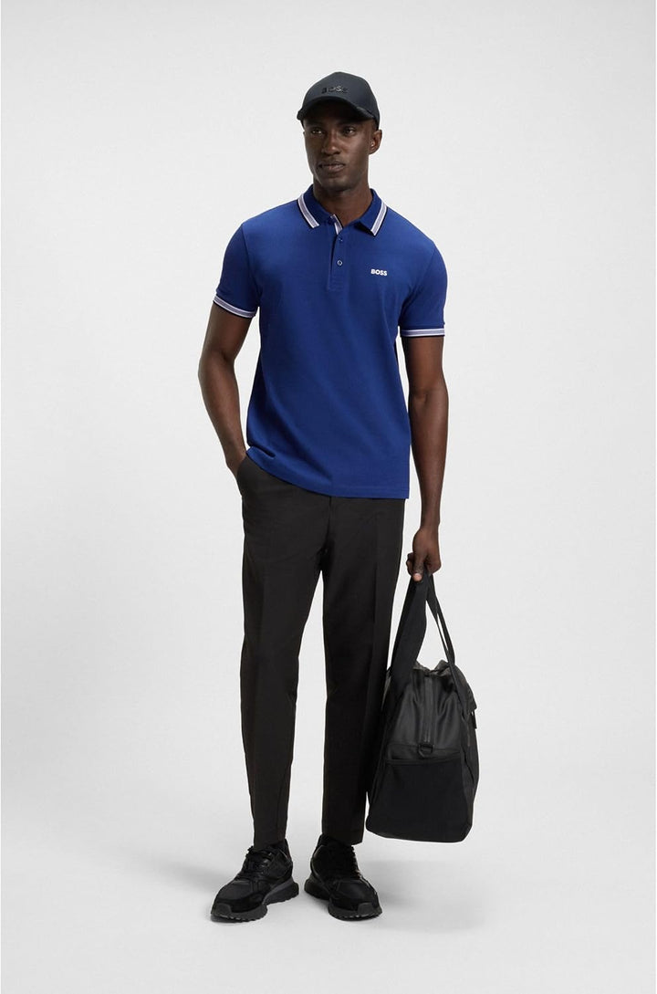 BOSS Green Herren Poloshirt Paddy Polo XXL Neu - Mittelblau420, Polo XXL Neu - Mittelblau420