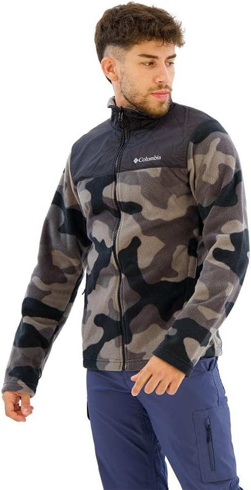 Columbia Men's Bugaboo Fleece Interchange Jacket, 3 In 1 Interchange Winter Coat, Ancient Fossil, Si