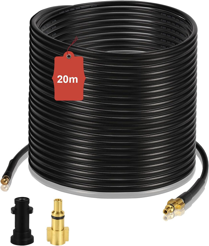 Ansobea 20m Rohrreinigungsschlauch für Hochdruckreiniger 180bar 60°C Rohrreiniger Schläuche Abflussr