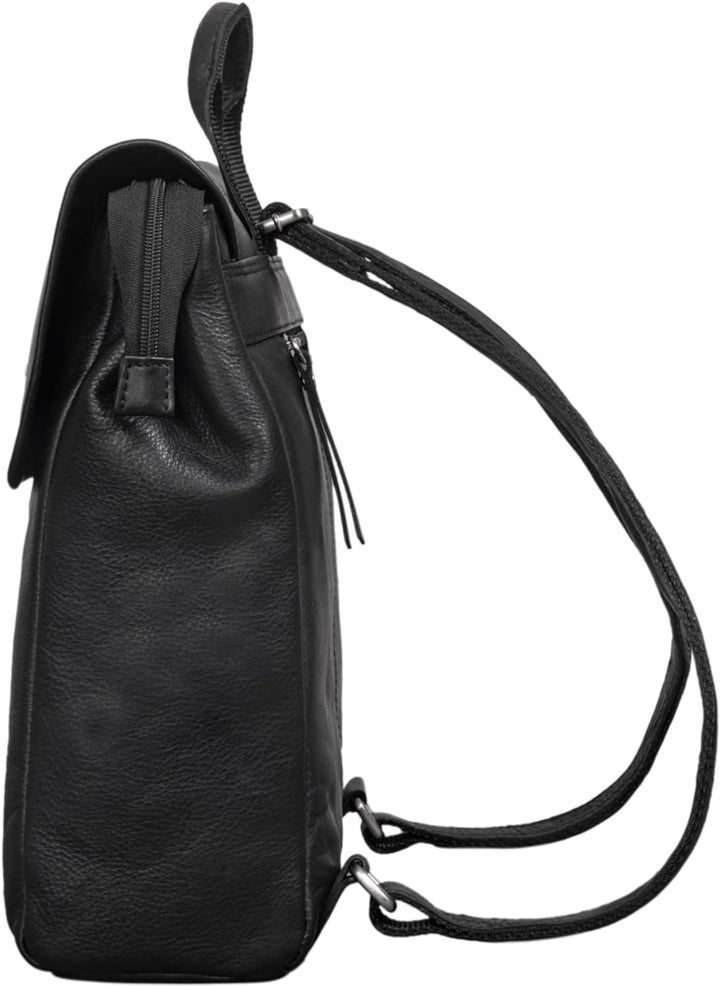 STILORD 'Misha' Moderner Leder Rucksack Unisex Daypack für Damen Herren DIN A4 kompakter Messenger B