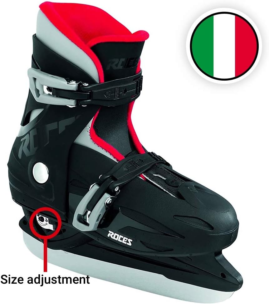 Roces Kinder Schlittschuhe MCK II H Grössenverstellbar 36-40 BLACK RED, 36-40 BLACK RED